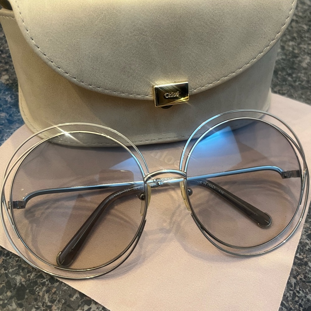 Chloe women Carlina round frame sunglasses
